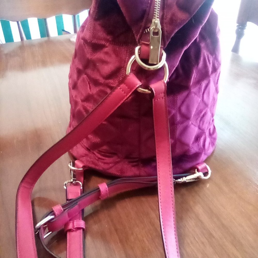 Red Velvet Convertable Backpack - image 7